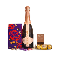 Be My Valentine Sparkling Wine/Rose with Chocolate Gift Box