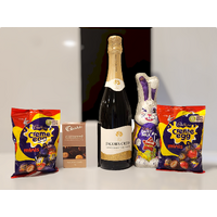 Sparkling Wine and Easter Egg & Bunny Chocolates Gift Box
